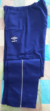 UMBRO CHELSEA FC PANTALONE TUTA UOMO CON TASCHE 100% COTONE BLU VINTAGE