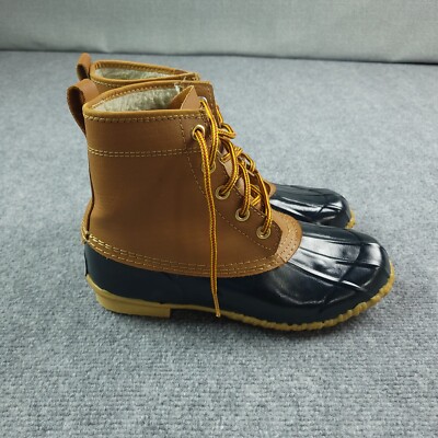 Land Rover Women's 7 Mocha Brown Lined Rain Winter Snow Duck Boots 2070