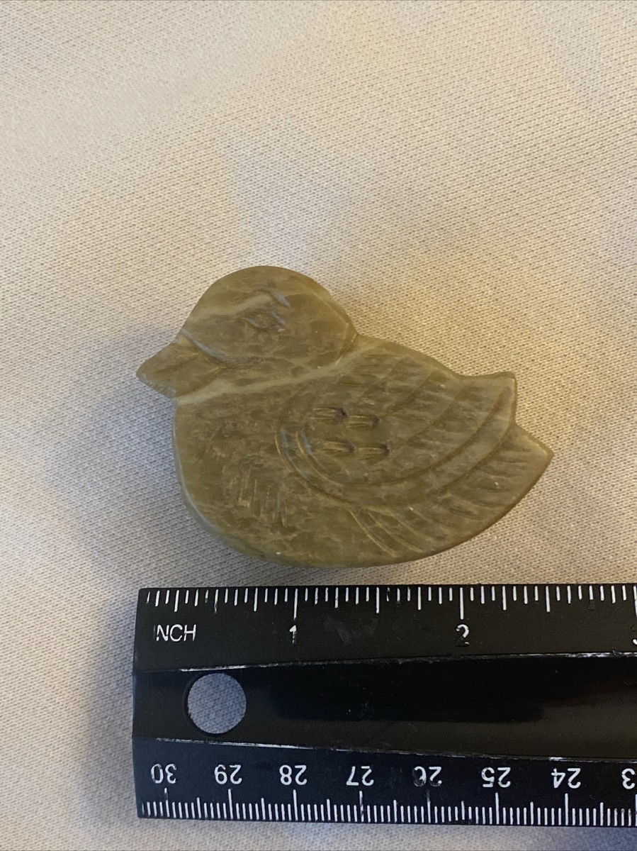 オニックス　置物 Vintage carved ONYX bird keepsake treasure trinket box tiny modern