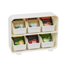 Tea Bag Organizer Tea Station Organizer Countertop Storage Kitchen Plastic 10...