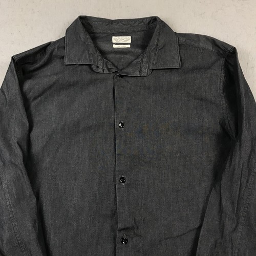 All Saints Shirt Mens Large Gray Spitalfields Branford Long Sleeve Cotton Casual - 第 2/9 張圖片
