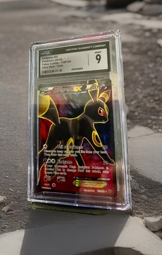 CGC 9 Umbreon EX #119 Full Art 2016 Pokemon XY Fates Collide Ultra Rare Holo