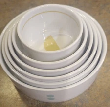 Mesu 6 Pc Measuring Cup/Portion Control Set, Nesting Bowls, 1/2 Cup Up To 2 Cup 