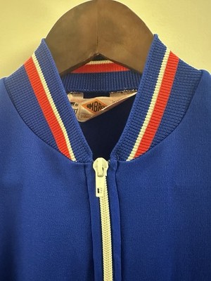 Vintage Umbro Track Jacket Gr L Blue Collectible Football Rare Condition!