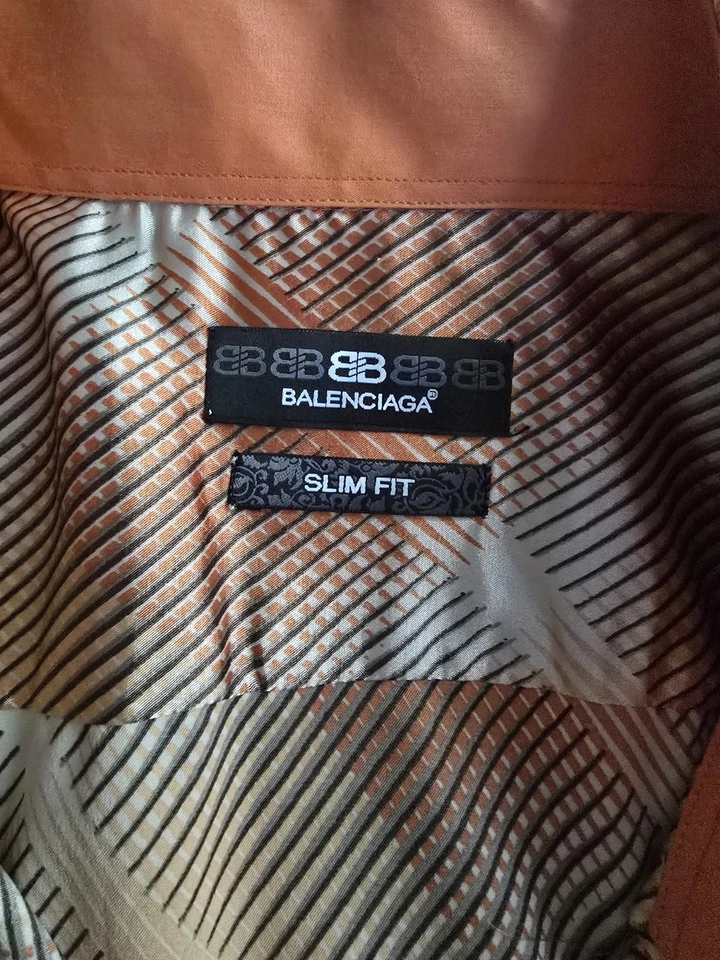 Camisa de vestir de seda manga larga con botones Balenciaga para hombre Foto 4 de 4