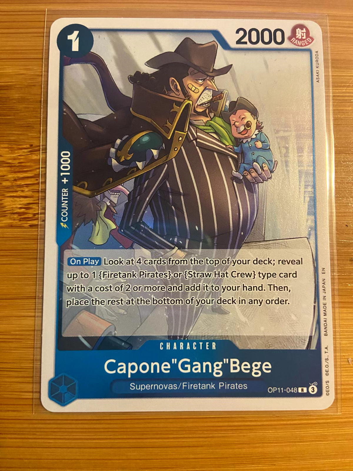 Capone"Gang"Bege (048) OP11-048 A Fist of Divine Speed Foil