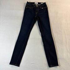 Frame Le Skinny De Jeanne Jeans Womens 26 Fits Like 24x28 Dark Wash Stretch
