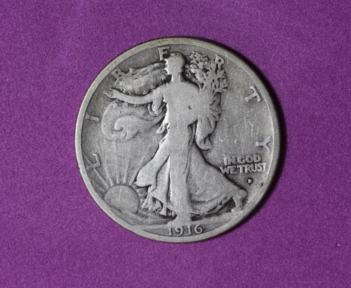 1916- Walking Liberty Half Dollar #P34025