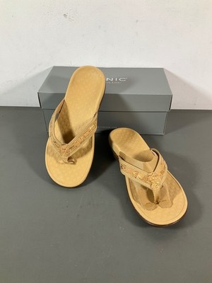 Vionic Women S Tide II Toe Post Sandal - Ladies Flip Flop with Concealed Orthoti