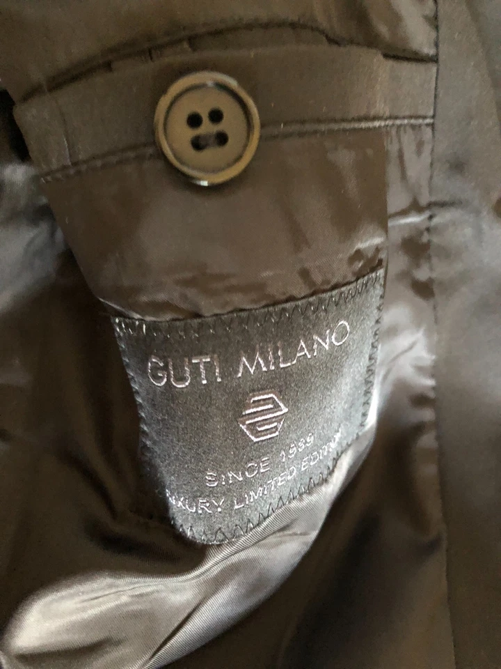 NWT Men Guti Milano Limit Edition Black Slim Bomber Zipper Decor Polyester S / M - Image 4 of 4