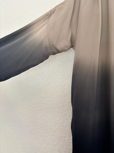 Gold Hawk Sheer Silk Wrap Long Sleeve Ombre Slip Dress sz M NEW Retail $300 - Picture 6 of 10