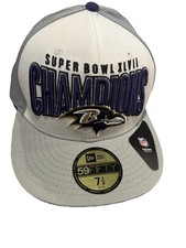 NEW - Baltimore Ravens Super Bowl XLVII New Era 59FIFTY Fitted Hat - Size 7 3/8