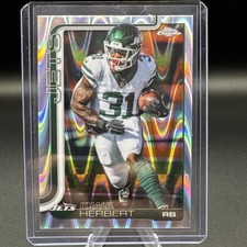 2025 Topps Chrome Football - Khalil Herbert Card 131 RayWave Refractor