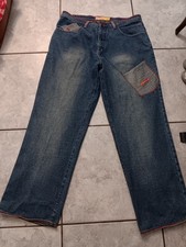 Rocawear Size 40 x 33 Vintage Y2K Extra Wide Leg Pockets Hip Hop Baggy Jeans
