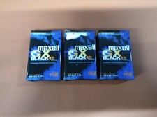 3 x Maxell GX Blank VHS C Camcorder Video Camera Tapes 45 Minutes NEW Sealed 