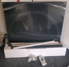 Black Boxed mains electric fire with stones with manual cheap free pnp UK exp⭐