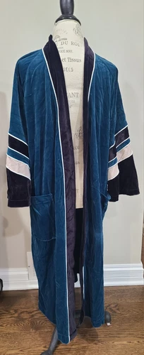 Robe homme Christian Dior Monsieur vert émeraude velours taille unique sans ceinture