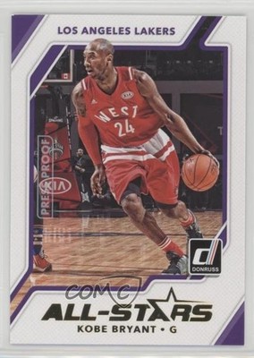 2017-18 Panini Donruss All-Stars Press Proof Kobe Bryant #26 HOF 1u0