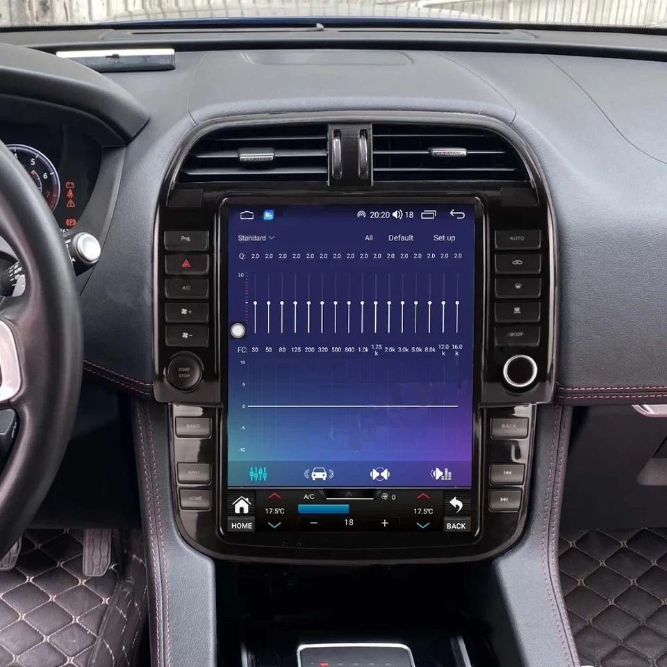 Radio estéreo para automóvil Jaguar F-PACE 128G Android 13 pantalla táctil Carplay GPS navegación Foto 3 de 4