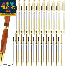 20 Pcs 7Mm Slimline Pen Kit with Refill Wood Turning Twist Pen Kit Lathe Turning