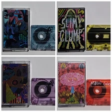 Moon Goons 4 Cassette Tapes Lot  Indiana Psychedelic Rock Alex Borrego Album Art