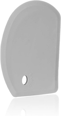 Flexible Curved Edge Silicone Bowl Scraper(5.98''X4.3''), Food Grade Dough Scraper