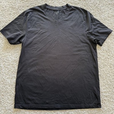 Mott & Bow Shirt Mens Extra Large Black V Neck Made in Peru Casual Tee