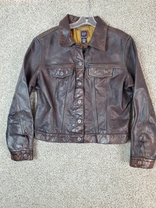 Gap Leather Trucker Jacket | eBay Gap Leather Trucker Jacket | eBay