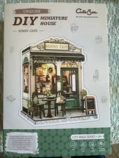 CUTEBEE Book Nook Kit - DIY Sunny Cafe Brand New