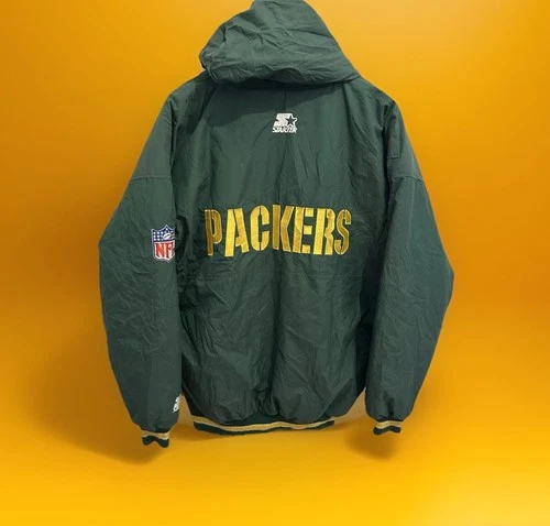 Starter Jacket Green Bay Packers Size L NFL 🏈🏈🏈 Retro Vintage Starter JACKET - product listing photo