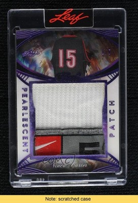 2025 Leaf Pearl Pearlescent Purple Spectrum 1/5 Vince Carter Patch HOF READ 13u1