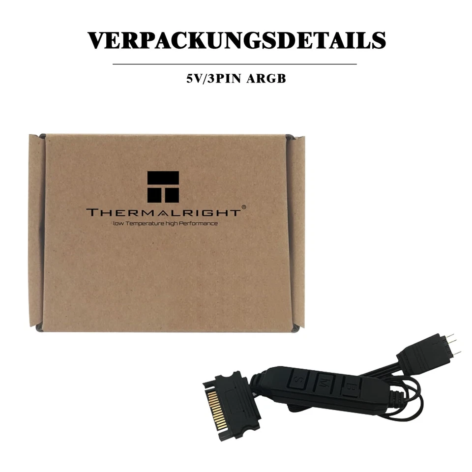 Thermalright 5V A-RGB Computer Lüftersteuerung, 5V 3PIN Beleuchtungssteuerung, P - Bild 2 von 4