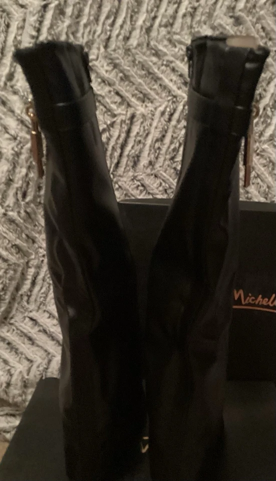 Botas plegables negras Anne Michelle talla 8 1/2 Foto 4 de 4
