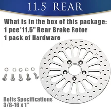 11.5 in Rear Brake Rotor for Harley Touring Electra Glide Heritage Softail Dyna