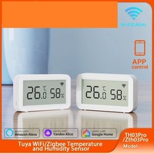 Tuya APP Zigbee Temperature Humidity Sensor Smart Home Remote Monitor Sensor