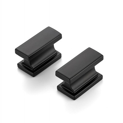 25 Pack Matte Black Cabinet Pulls 1.46Inch Single Hole Knobs Heavy Duty Hardware