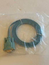 Cisco 6FT 72-3383-01 CAB-CONSOLE-RJ45 Blue Console Cable RJ45 TO DB9