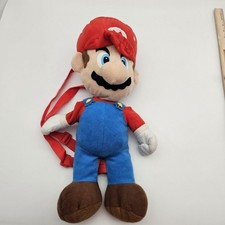 Super Mario Plush Backpack Bag Nintendo 2010 Large Official Licensed Target 20"