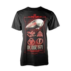 Red Led Zeppelin Live UK Tour 1971 Rock Official Tee T-Shirt Mens Unisex