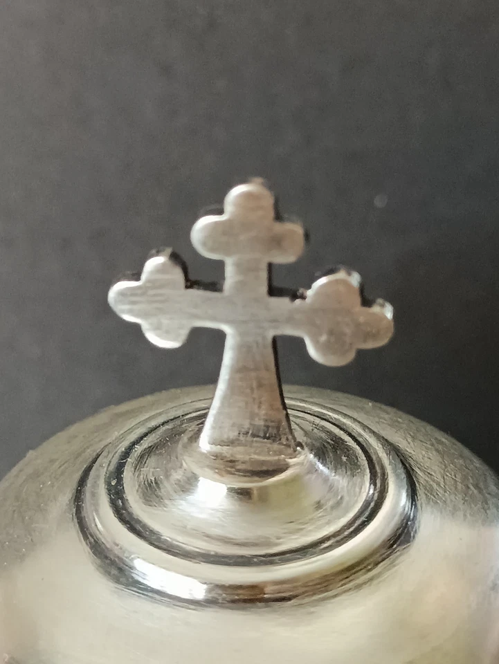 CIBOIRE AUX MALADES ARGENT POINCONS - Photo 3/4