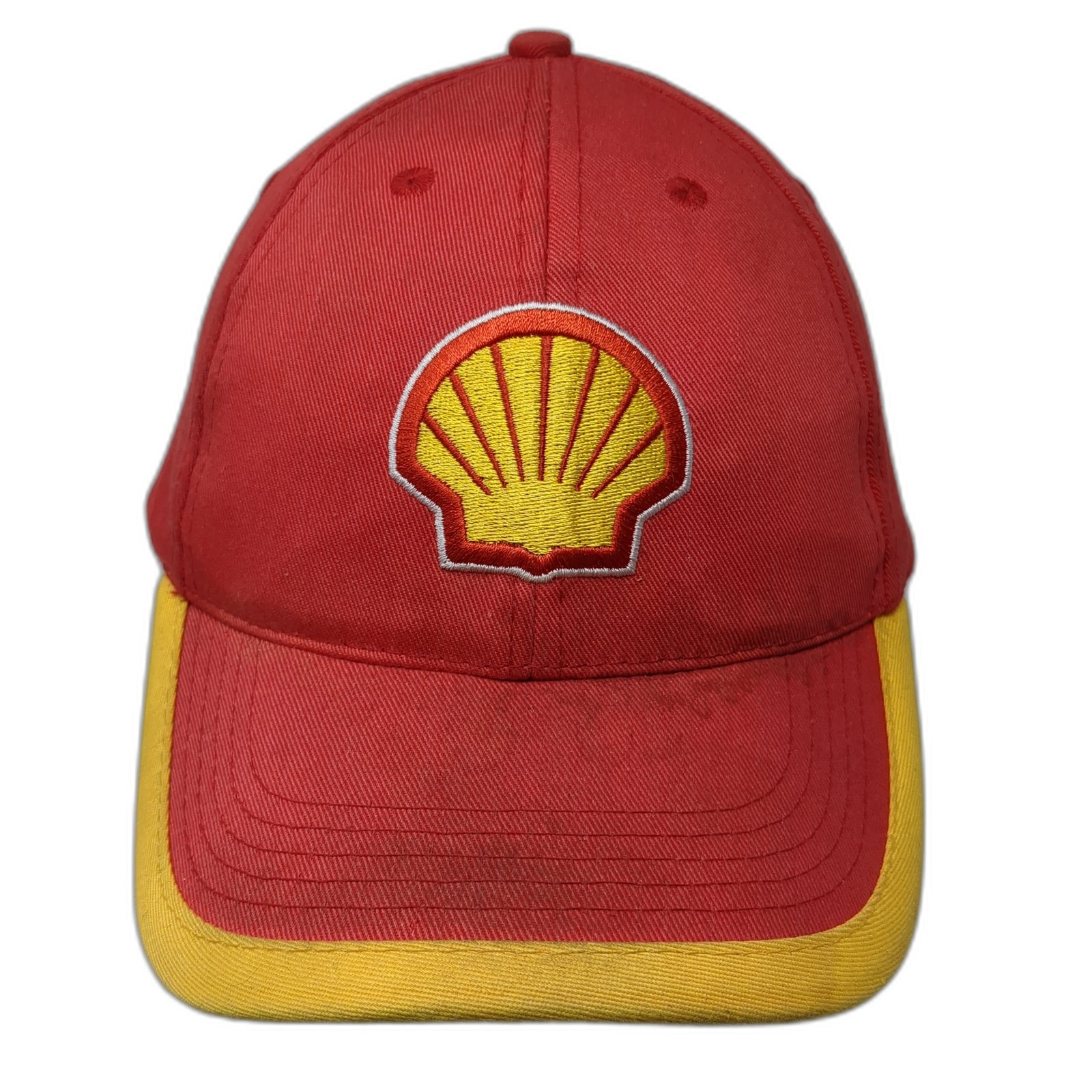 Shell Slideback Baseball Cap Red One Size Adjusta… - image 1