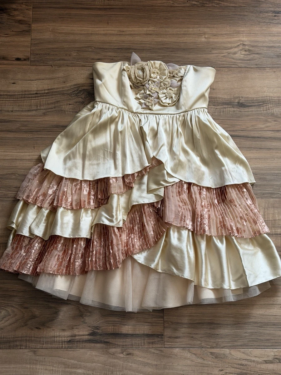 slim fit dress slacks BETSEYS TIERED TULLE DRESS CREAM Mini Formal Women's Dress – Betsey Johnson