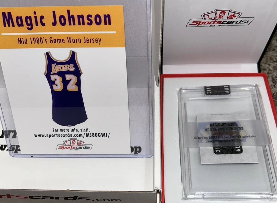 Mid 1980’s MAGIC JOHNSON GAME WORN LOS ANGELES LAKERS JERSEY - Image 3 of 3