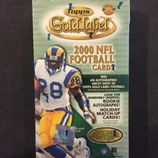 2000 Topps Gold Label HTA Football Factory Sealed Hobby Box
