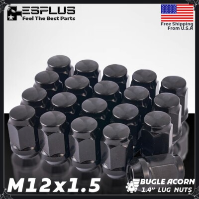 24 Pc Lexus Universal Lug Nut M12x1.5 Black Fit 2003-2024 GX460