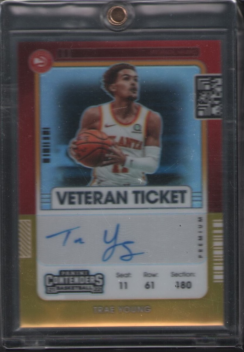 【8シリ】trae young GOLD SNAKESKIN PANINI 2021-22 Panini Contenders Optic Trae Young Auto Gold 10/10