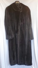 Luxurious Saga Superior Mahogany Mink Fur Coat Ladies Size Xl (20)