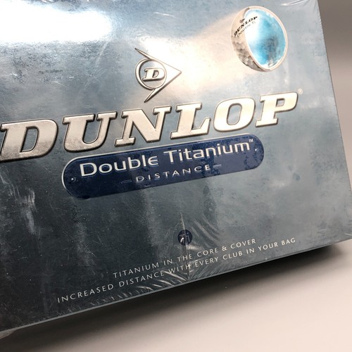 Dunlop Double Titanium Golf Balls Box of 15 NEW Sealed Increased