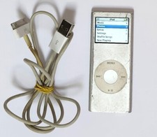 Apple iPod Nano 2nd Generation A1199 2GB Silver Tested W/ Cable Charger Bundle
