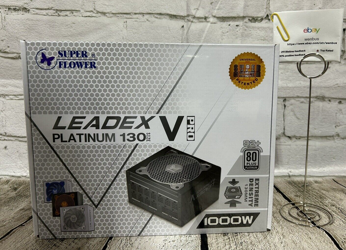 SUPER FLOWER LEADEX V PRO 1000W Platinum Black SF-1000F14TP White